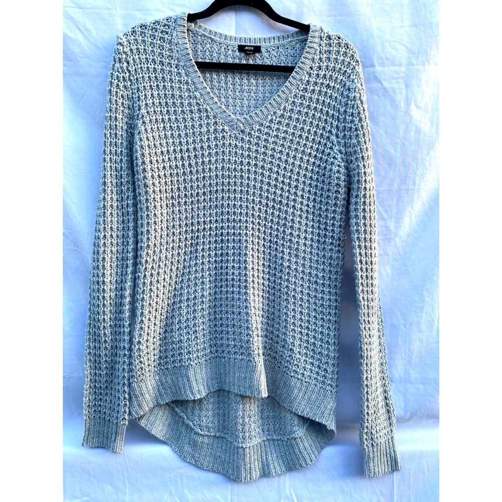 Ardene Gray Chunky Knit V-neck Sweater